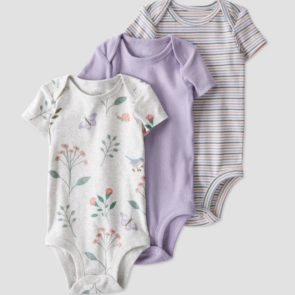 NEW- Carter’s baby 3 pack onesie
